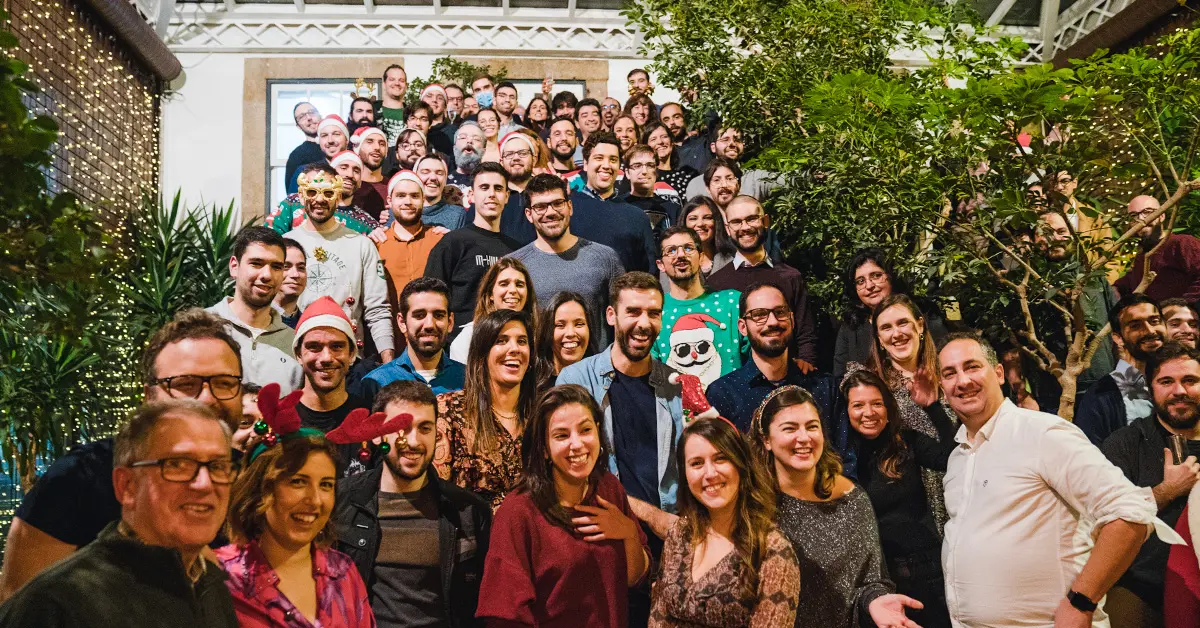 Festa de natal corporativa numa empresa de software 